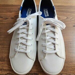 KEDS White Leather Sneakers